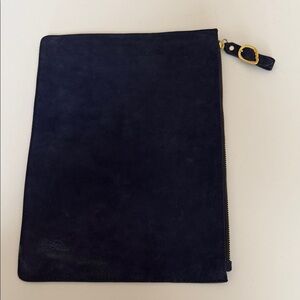 Ancient Greek Midnight Navy Suede Laptop Case